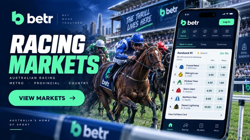 betr racing markets covering metro, provincial and country meetings