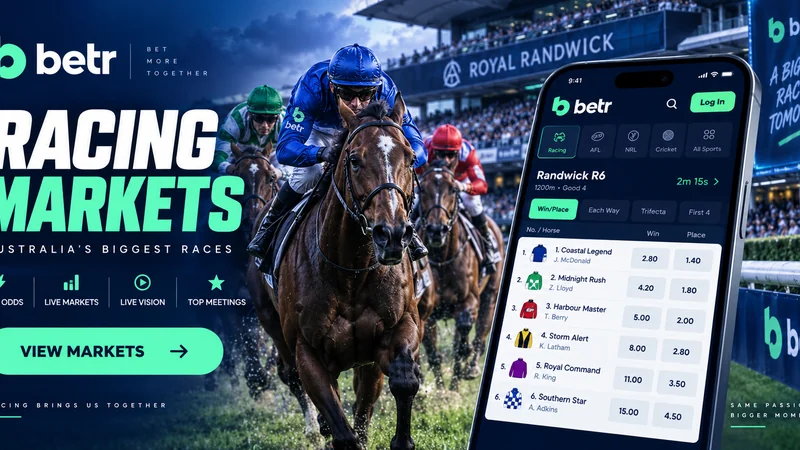 betr racing card compared with rival Australian bookmakers