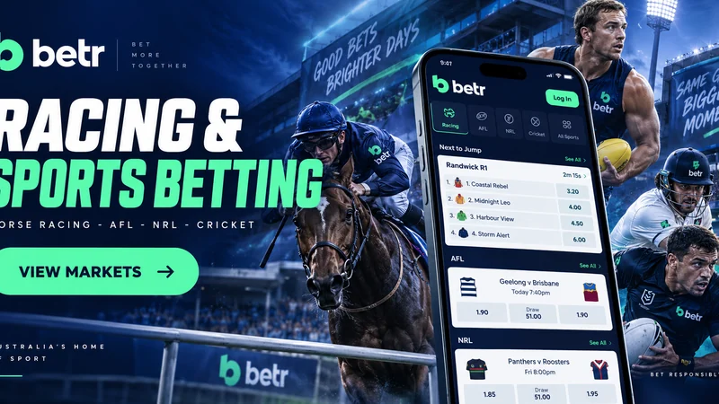 betr Australia racing and sports betting markets on desktop and mobile